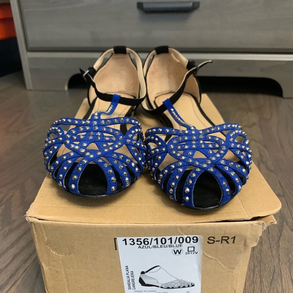 Zara blue sequin flats - Picture 3 of 5